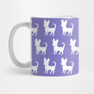 Chihuahua silhouette print (large) lilac Mug